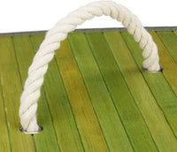 Portabiancheria pieghevole pieghevole con borsa triangolare 65 cm bambù verde 13_0001902_7