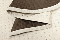 Copridivano Double Face Moderno Lavabile Fodera ProteggiDivano 2 Posti Marrone