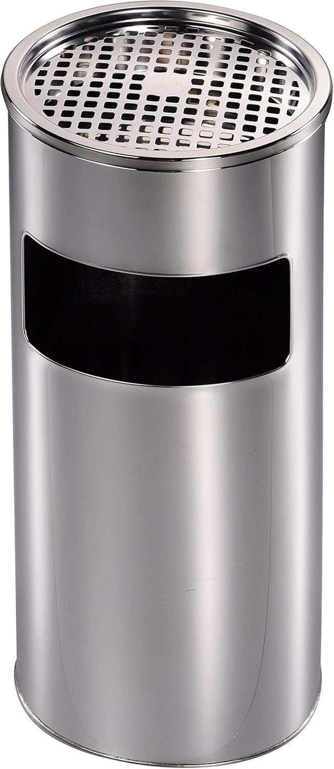 Posacenere in acciaio H 59 cm diametro 21 cm P1407047