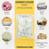 Imbottitura Trucioli Poliuretano al kg | Per Cuscini, Divani, Poltrone, Fai-da-te | Waterfoam, Ovatta, Resistente & Confortevole