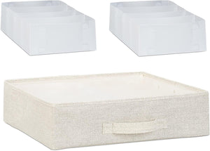 Cassettiera contenitore con cassetti in tessuto beige 13_0002582_2