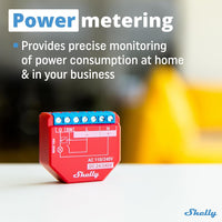 Shelly Relè Wi-Fi e bluetooth,  controllo consumi, Shelly 1PM Plus - Two Pack