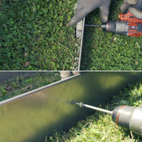 Bordura per Giardino e Orto a Giunzione in Acciaio Zincato 10 Pz da 1m x 160 mm, Bordura per Aiuola, Bordo per Aiuole