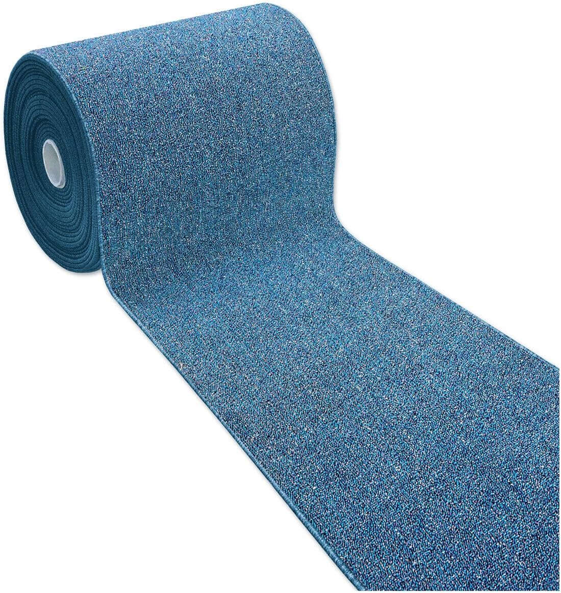 Tappeto Cucina 50x75 cm Tessitura Piatta Antiscivolo Multiuso Corsia Corridoio Made In Italy Blu