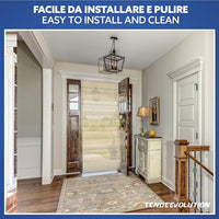 Tenda Antimosche Modello GLIT in PVC, Plastica Verde | Largh. 0,80m x Alt. 2,20m | Protezione Insetti, Porta, Esterno, Interno