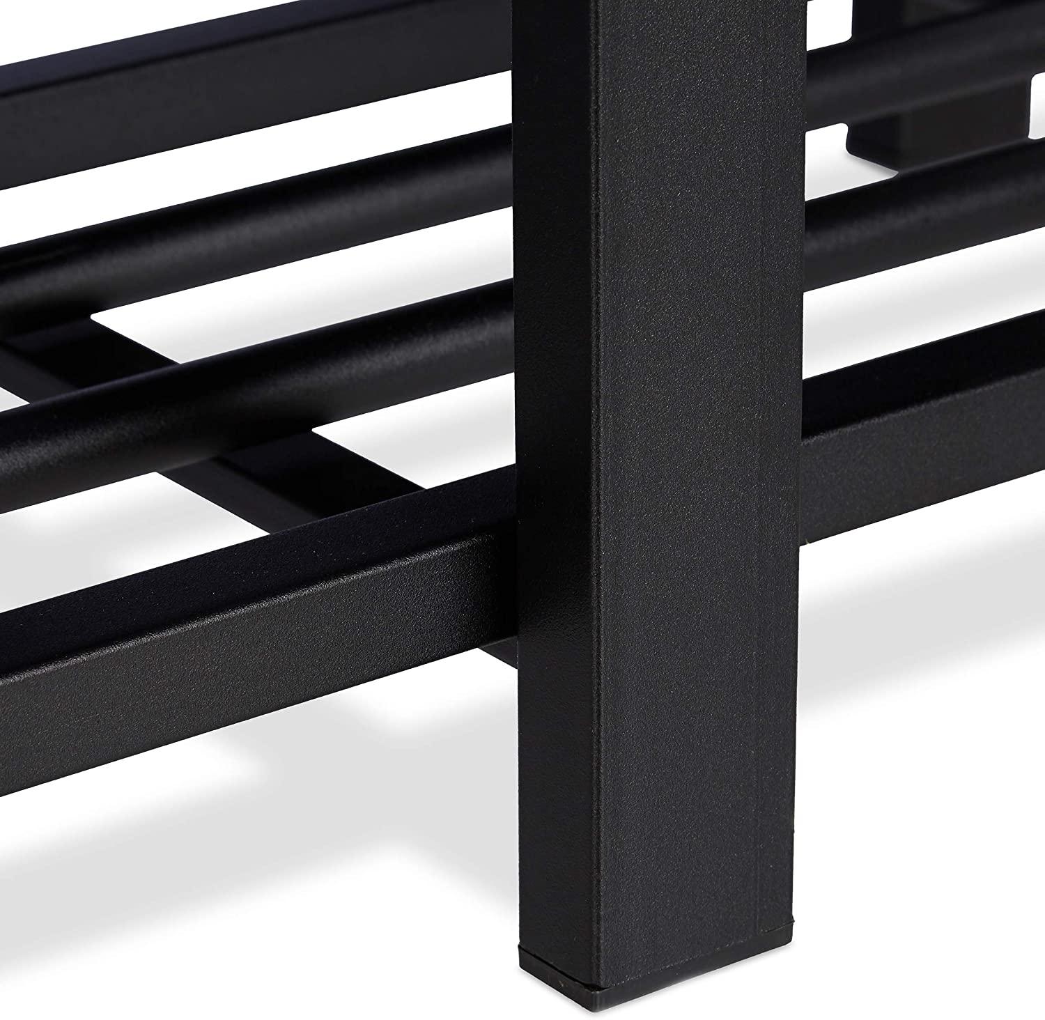 Panca da ingresso scarpiera panca sgabello 90,5 cm nero 13_0000352_3