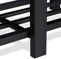 Panca da ingresso scarpiera panca sgabello 90,5 cm nero 13_0000352_3