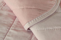 Coppia Set 2 Pezzi Copripoltrona Universale Imbottito Morbido Double Face Elegante Rosa