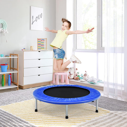 Mini Trampolino Elastico e Pieghevole, Capacità di Carico 150 kg, per Interno ed Esterno