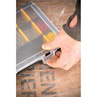 Cassetta porta minuterie organizer basic trasparente 17 scomparti stanley