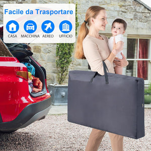 3 in 1 Culla Neonato Fianco Letto, Lettino Neonato Dondolo con Materasso, Culla Co-Sleeping Fino a 9 kg, Altezza Regolabili, Inclinazione di 10°, 84 x 59,5 x 80,5cm (Grigio Scuro)