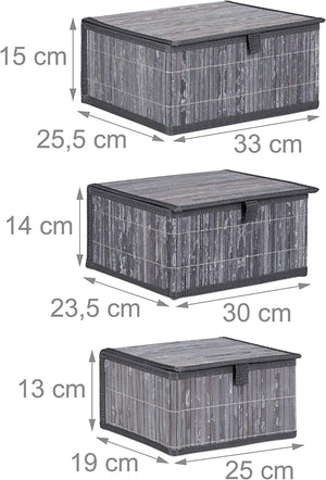 Set di 3 cestini portaoggetti decorativi in ​​bambù grigio 13_0002491_4