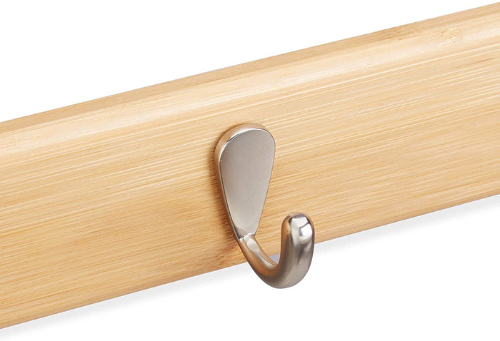 Appendiabiti da parete in bambù con 4 ganci 13_0002204