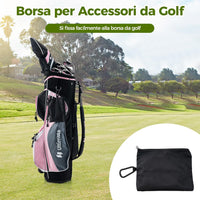 Set Completo da Golf, Tee da Golf, Asciugamano, Cintura da Golf, Cappello da Golf, Attrezzo per Divot, Segnapallina & Borsa Portaoggetti, Scatola Regalo Golf per Uomo e Donna