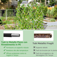 Traliccio per Piante Rampicanti ad Arco 179 x 180 cm, Trellis Alto a Forma di U per Cetrioli da Letto Rialzato con Rete, Supporto per Piante all'Aperto per Frutta e Fiori