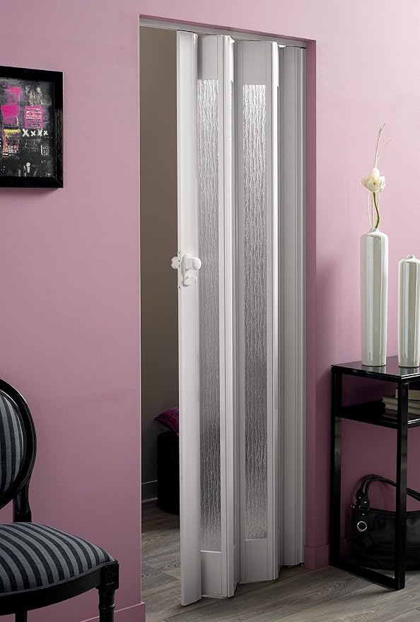 Porta A Soffiettoin pvc Royal Bianco Venato C/Inserti In Ps