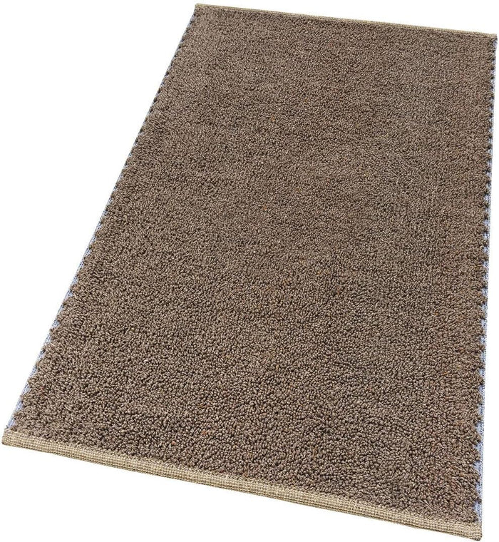 Tappeto Bagno Camera Scendiletto 60x180 cm Puro Cotone Morbido Lavabile Made In Italy Marrone