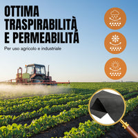 Telo Pacciamatura Orto Tessuto Non Tessuto Anti Erbacce 160 mq, Telo per Pacciamatura Orto Giardinaggio H 100 cm