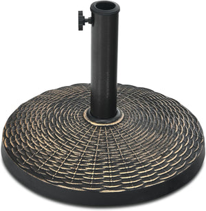 Base per Ombrellone da Giardino, Supporto per Ombrellone da Patio Rotondo da 12 kg, con Pomello Regolabile, Base per Ombrellone da 38/48 mm, per Giardino, Patio