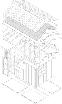 Casetta da giardino di qualit? premium 8,68 m² - H252x250x412 cm - Timbela M914-CAVERN STEEL