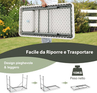 Tavolo da Campeggio Portatile, Tavolo Pieghevole con Lavandino, Rubinetto, Tubo di Scarico, Tavolo da Esterno, Ideale per Picnic e Campeggio, 115 x 59 x 93,5 cm, Portata 150 kg