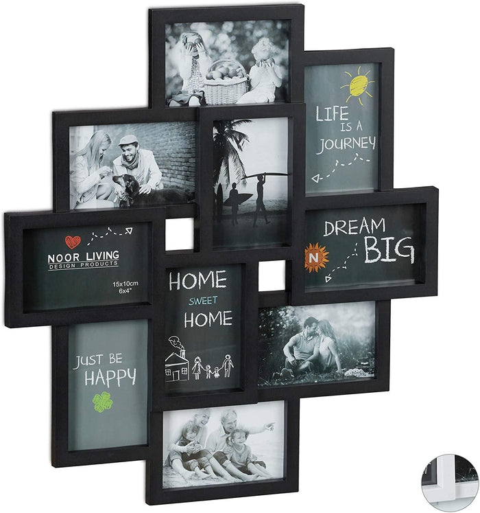 Portafoto Jumbled 10 foto nero 13_0000599_2