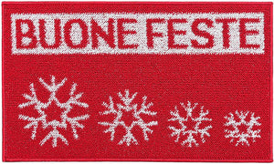 Zerbino Natale Buone Feste Natalizio Ingresso Interno Esterno Antiscivolo Made In Italy