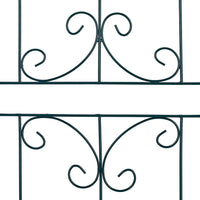 Recinzione a traliccio per piante rampicanti ad arco da giardino in ferro set da 2 verde 13_0002896_3