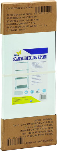 C1689004 - Scaffale in metallo 4 ripiani