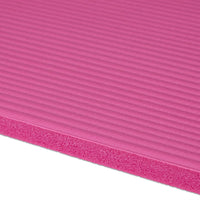 Tappetino yoga spessore 1 cm cinturino in gomma trasporto ginnastica pilates aerobica rosa 13_0002843_7