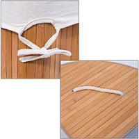 Cesto portabiancheria pieghevole con sacco triangolare 65 cm bambù natura 13_0001902_4