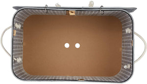 Cesto portabiancheria cesto 2 scomparti con sacco 95 litri bambù grigio 13_0001904_5