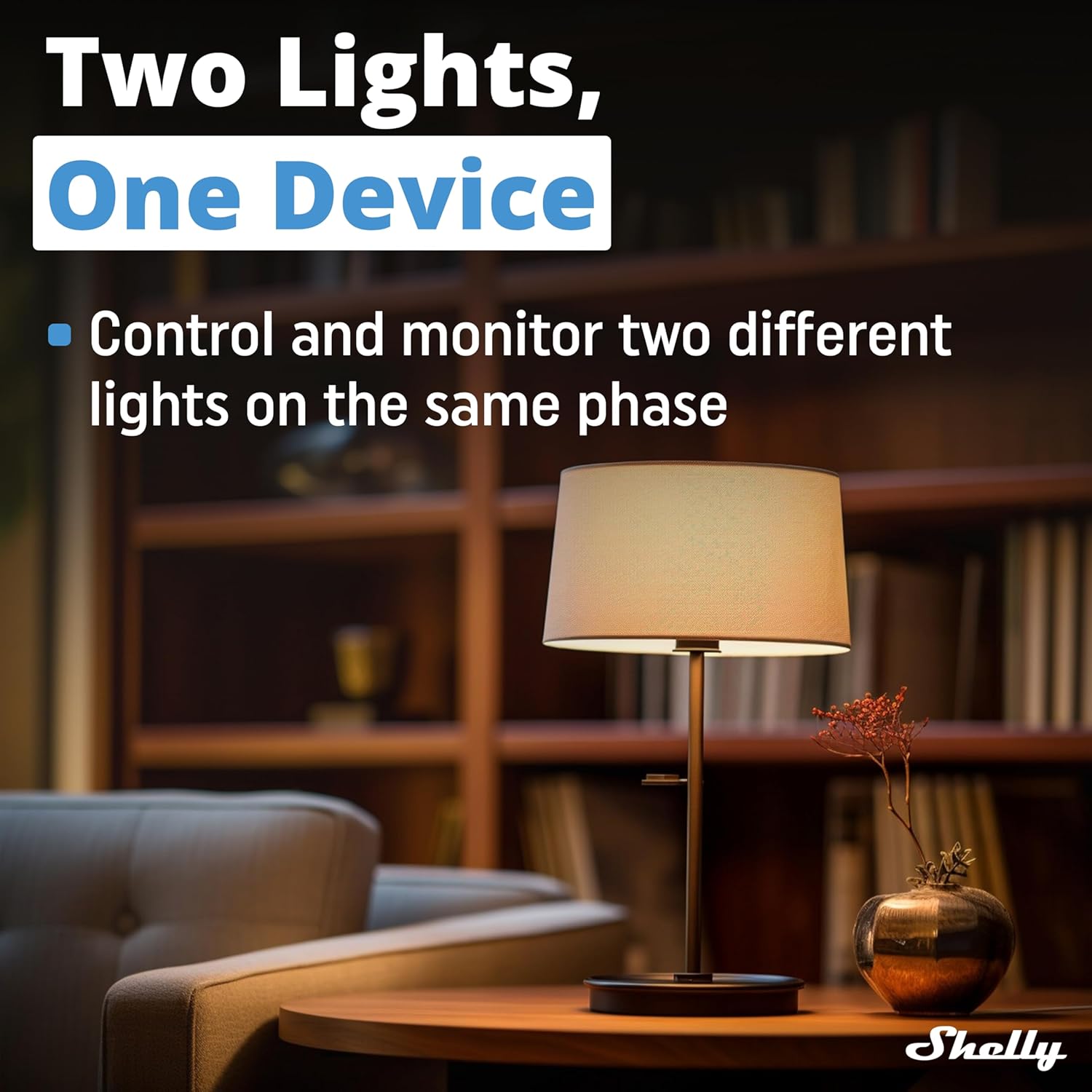 Shelly 2 PM Gen3 Interruttore intelligente per tapparelle WiFi e Bluetooth