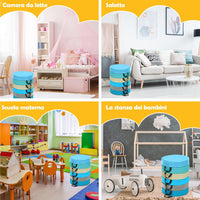 Tappeto per Bambini 6 Pezzi, Tappeto da Terra Cuscino Yoga Meditazione, per Camera da Letto e Salotto, Moderno 38x38x8cm