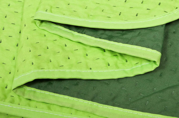 Coppia Set 2 Pezzi Copripoltrona Universale Fodera Double Face Elegante Verde