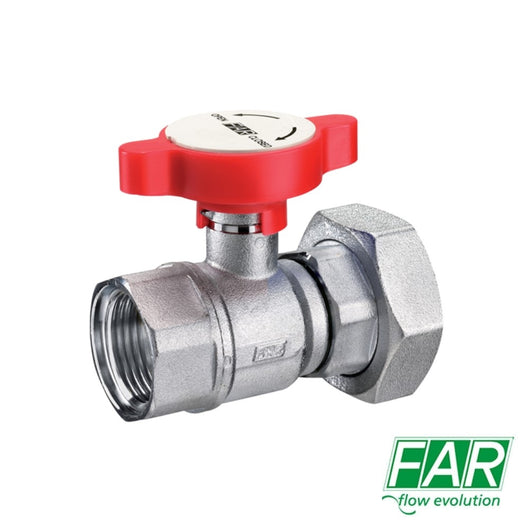 Valvola a Sfera1 ”F x 1”1/2 F  Portatermometro FAR 3060 per Circolatore