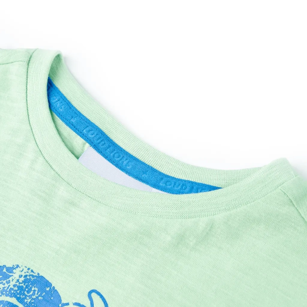 Maglietta da Bambino Verde Chiaro 128
