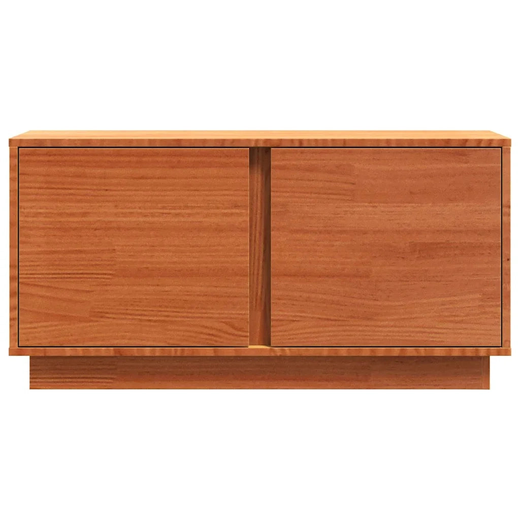 Mobile TV Marrone cerato 80 x 35 x 40,5 cm Pino massello