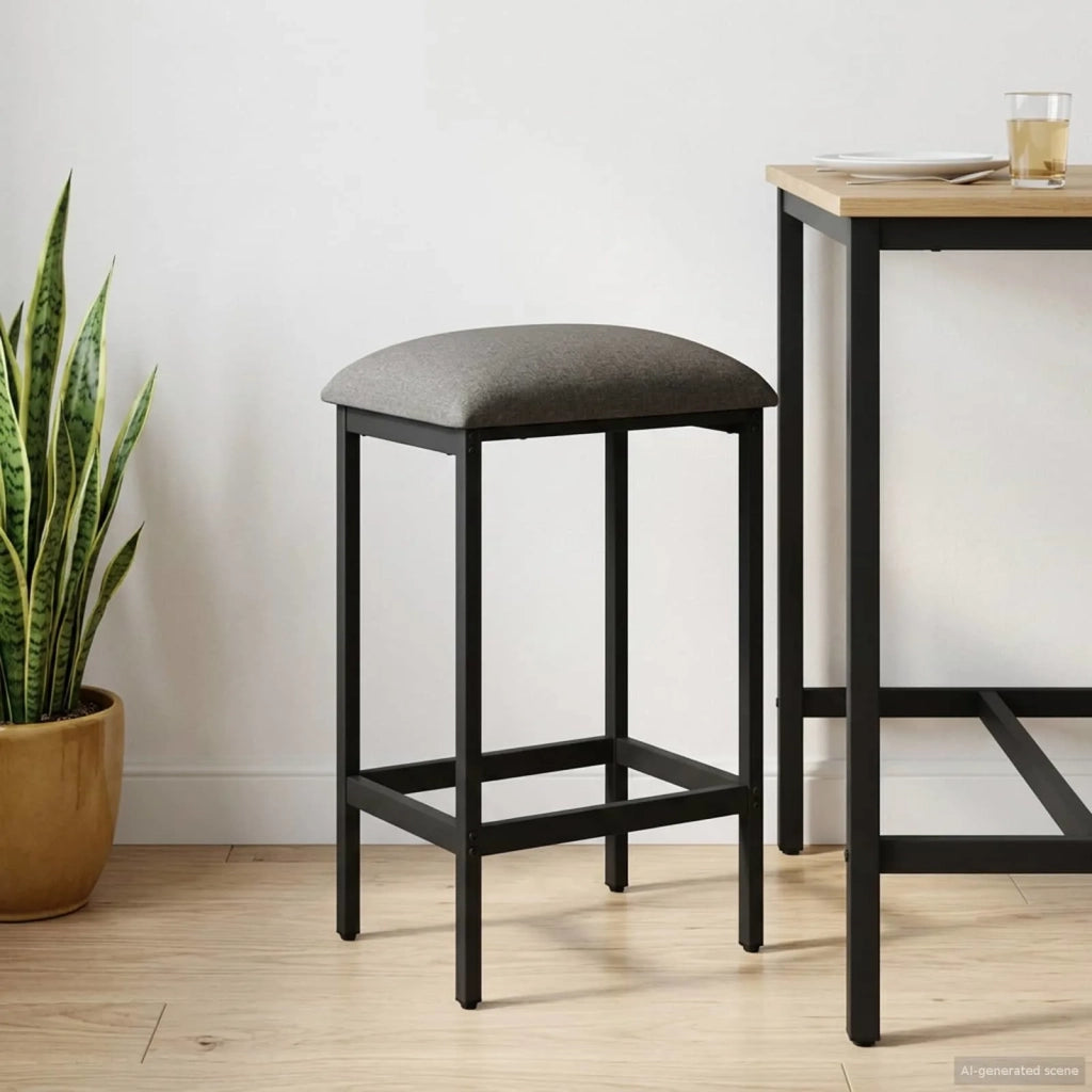 Sgabello da bar Grigio Chiaro 40 x 32 x 64 cm 8006157
