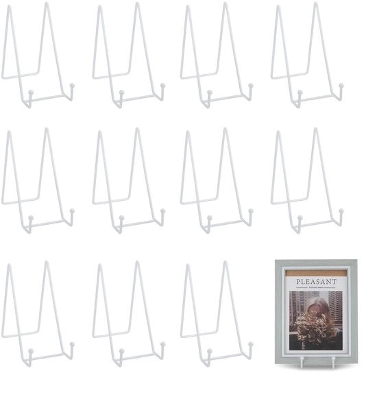 Supporto per foto e libri - 15 cm - Decorativo e funzionale - Adatto per ogni spazio - Bianco