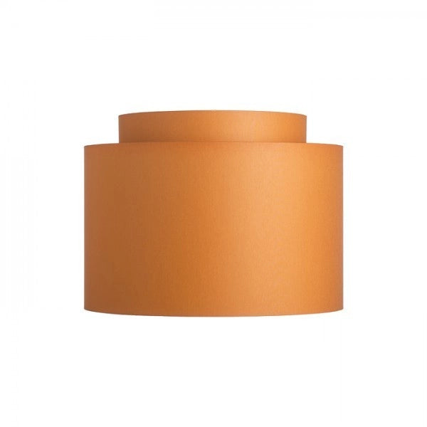 Paralume DOUBLE 40/30 paralume Chintz arancione/PVC bianco max. 23W