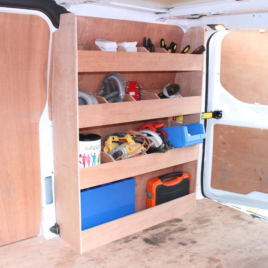 Tappezzeria per Camper Furgone Nero & Scaffale per Furgone Ford Transit
