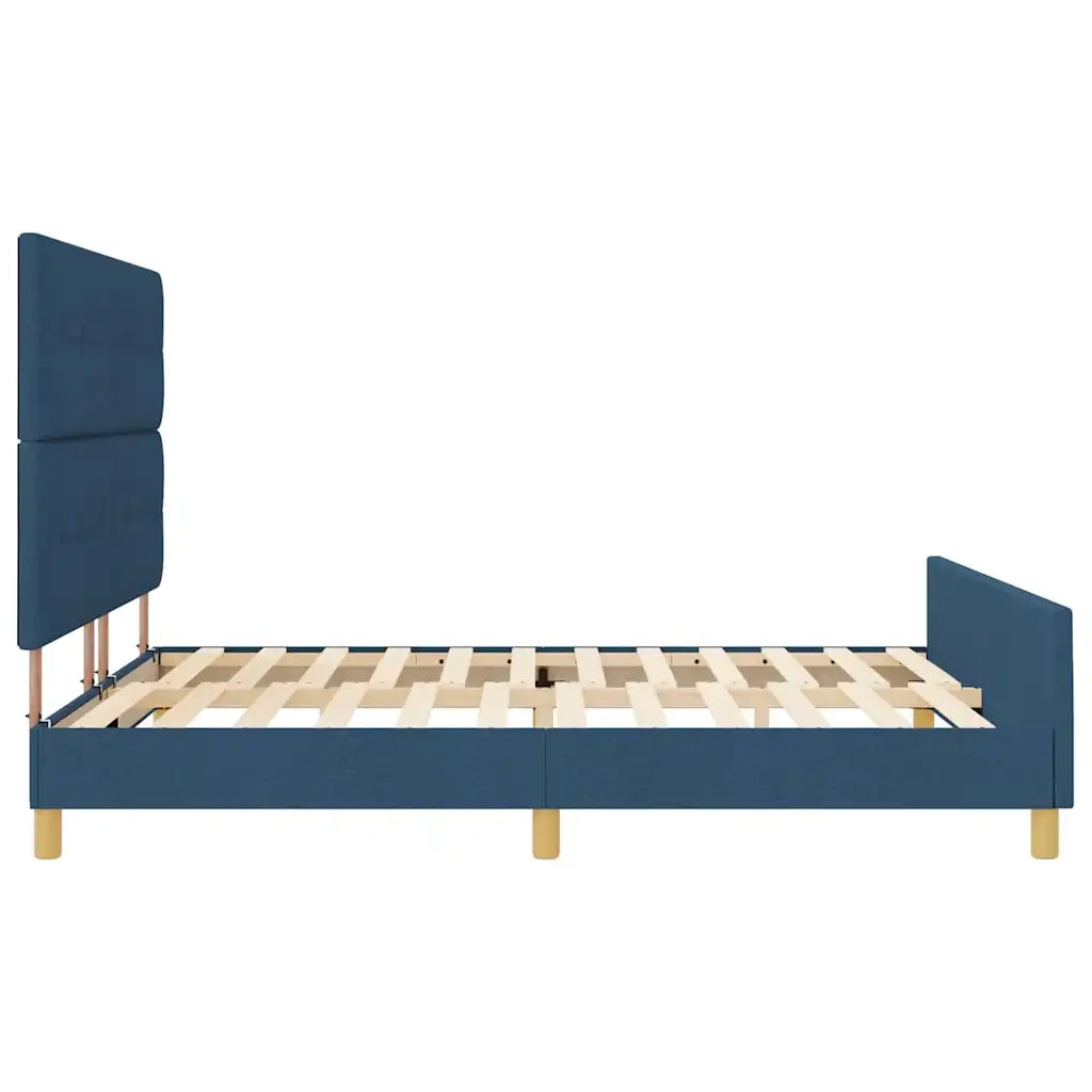 Struttura del letto con testiera Blu 180 x 200 cm Tessuto 3344752