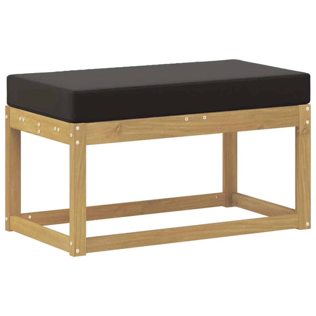 Panca da esterno con cuscino Bianco 80 x 43 x 45 cm 901672