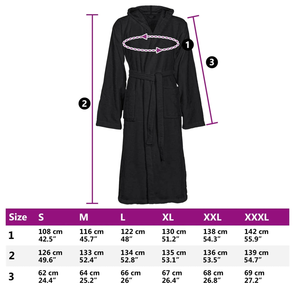 Accappatoio KINN Nero XXL Cotone CFW2433407