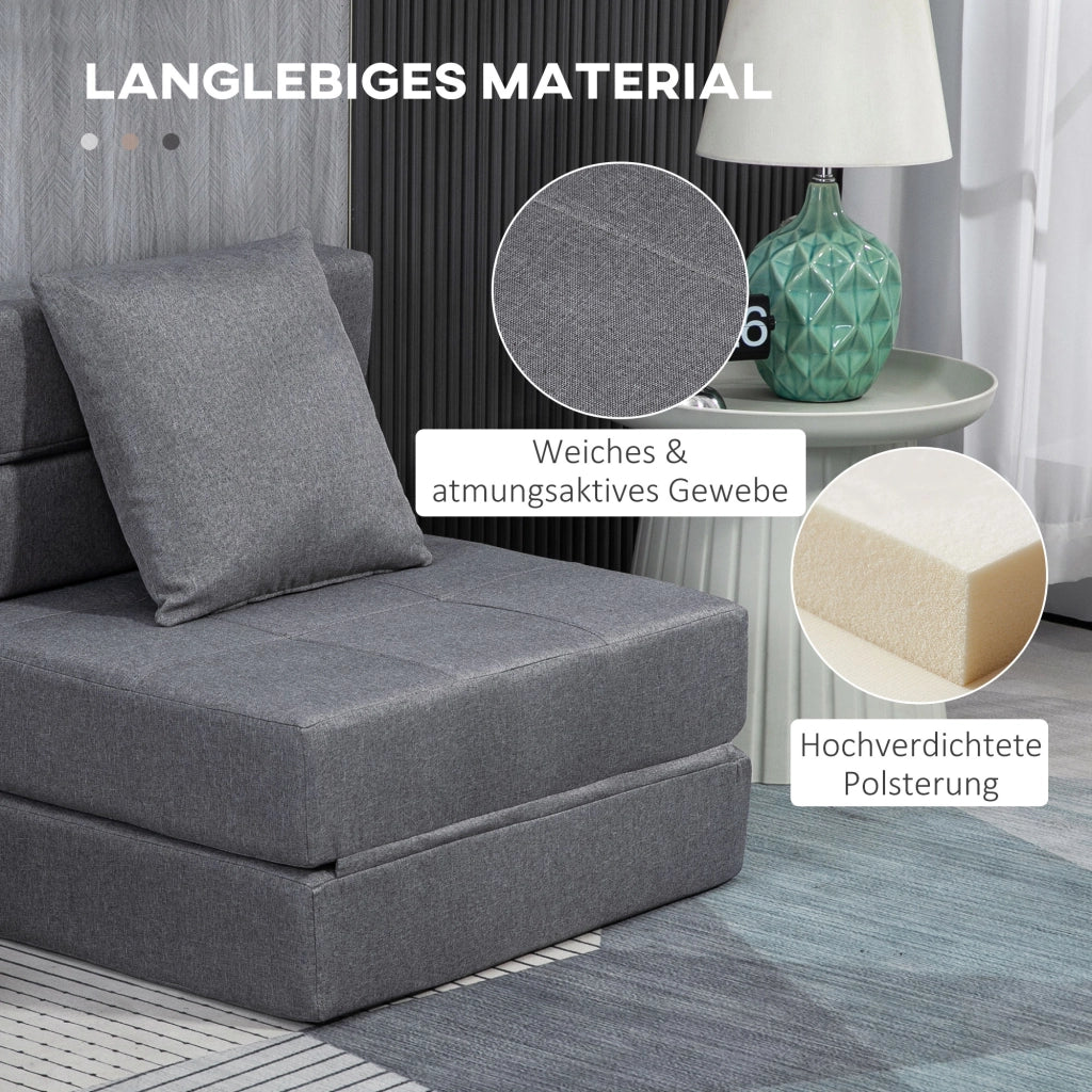 Poltrona Letto Relax ¨C zephmum ¨C Grigio Scuro 70x70x61
