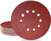 Set di carta abrasiva 225mm - carta abrasiva a tre angoli - carta abrasiva fine - carta abrasiva a forma rotonda - carta abrasiva per macchina abrasiva a secco - 25 pezzi - disco abrasivo