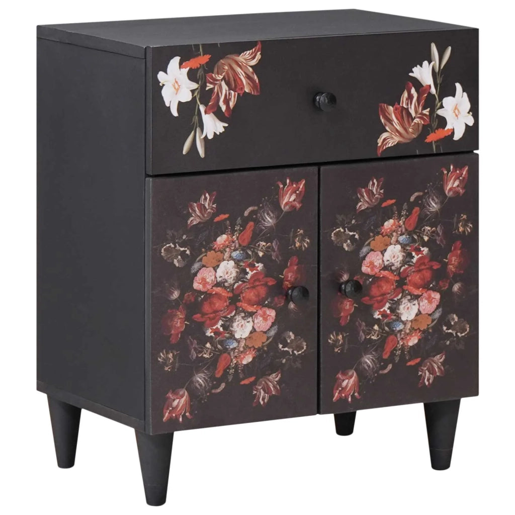 Comodino Multicolore 50 x 33 x 60 cm Legno di mango massello 4018711