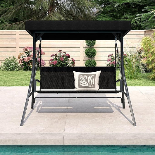 dondolo da giardino 3 posti dondolo giardino con schienale alyalena esterno in metallo altalena giardino con tettuccio regolabile sedile sospeso sedia sospeso sedia dondolo sospesa