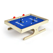 Mini tavolo da calcio balilla magnetico 45 x 33,5 x 14 cm facile da montare divertente atmosfera accogliente MDF blu 20_0020854